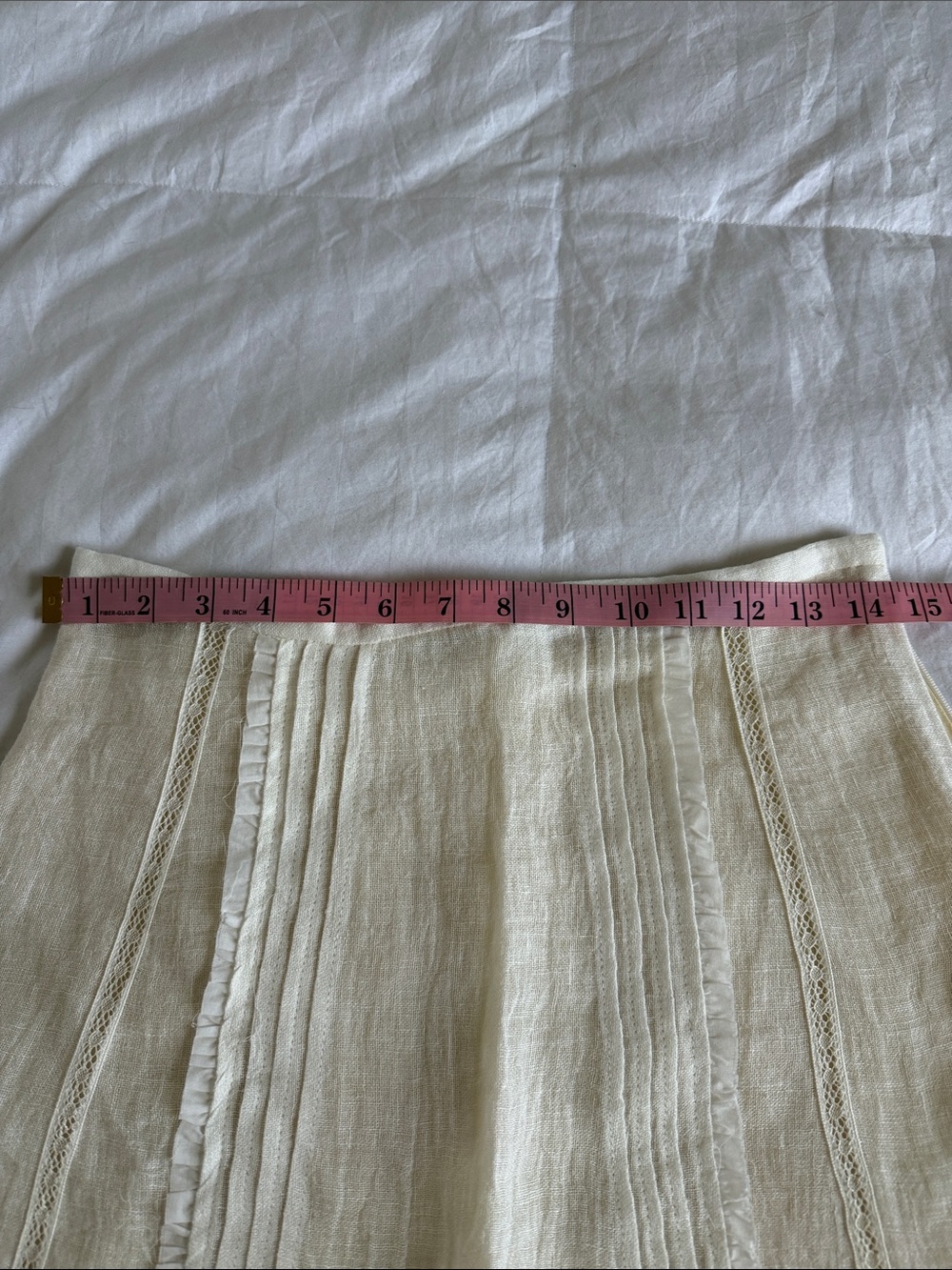 Elegant Cream Women's Zara Skirt - Picture 8 of 8